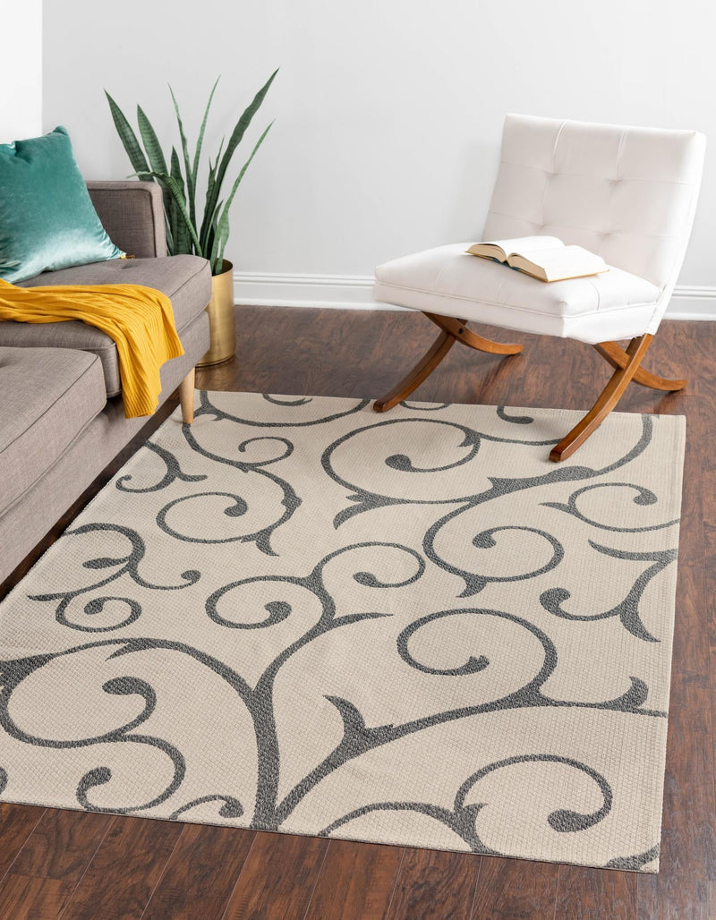 Savannah Elegance Collection Area Rug - Ossabaw Rectangle Ivory lifestyle 7