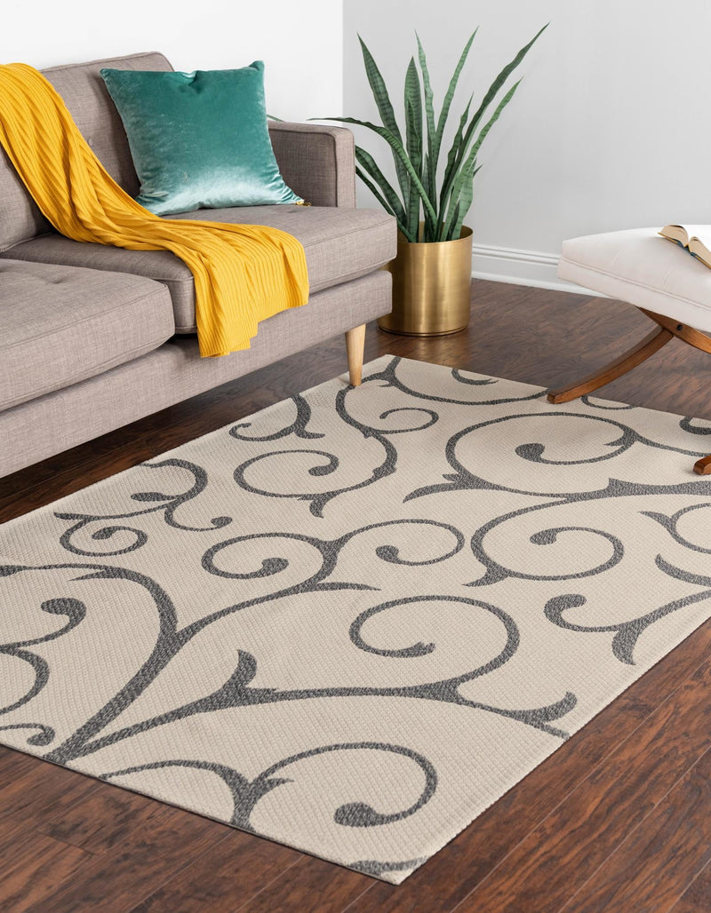 Savannah Elegance Collection Area Rug - Ossabaw Rectangle Ivory lifestyle 11