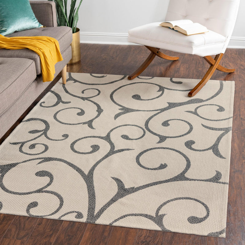 Savannah Elegance Collection Area Rug - Ossabaw Rectangle Ivory lifestyle 34