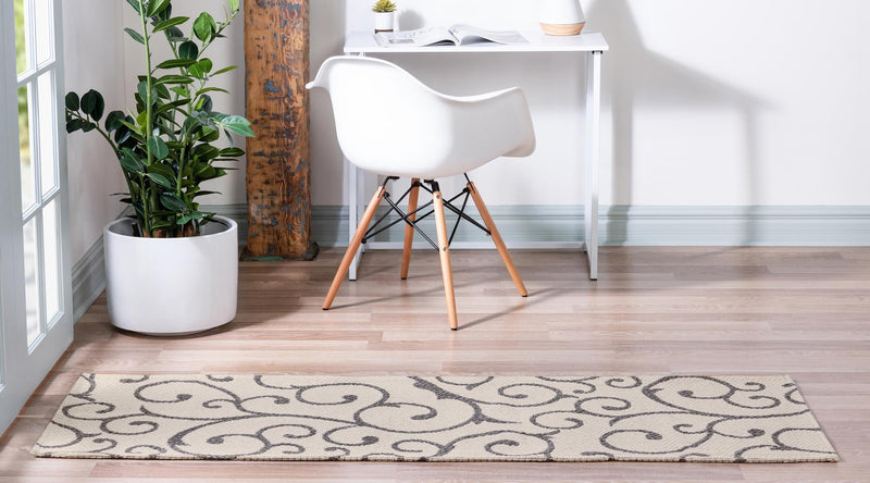 Savannah Elegance Collection Area Rug - Ossabaw Runner Ivory lifestyle 32