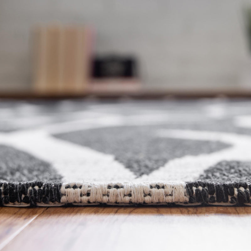 Savannah Elegance Collection Area Rug - Ossabaw Rectangle Black lifestyle 9