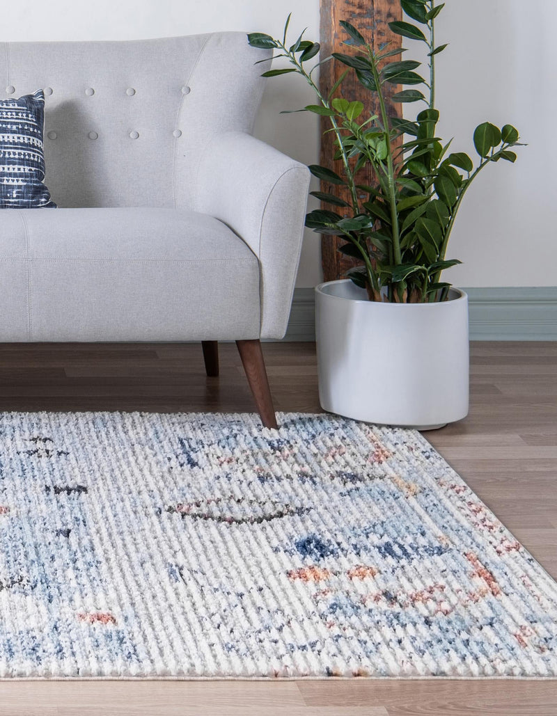 Tangier Treasures Collection Area Rug - Casablanca Rectangle Light Blue lifestyle 8