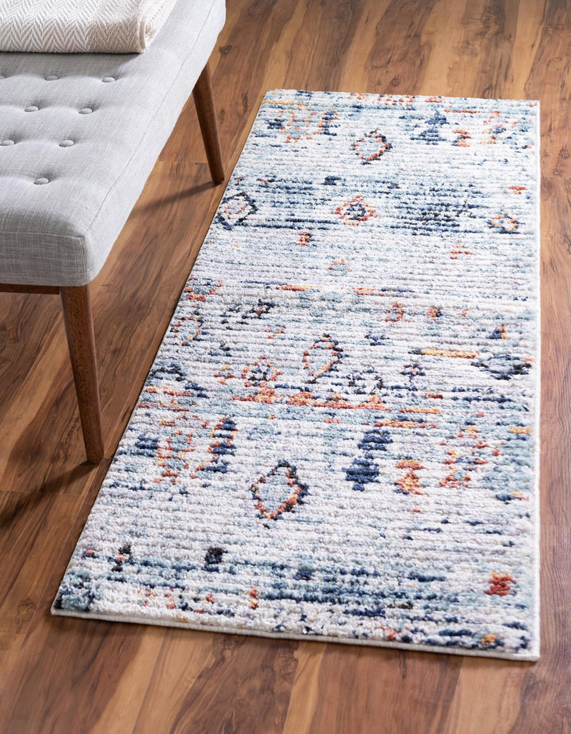 Tangier Treasures Collection Area Rug - Casablanca Runner Light Blue lifestyle 24