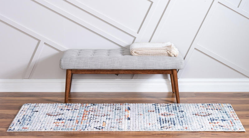 Tangier Treasures Collection Area Rug - Casablanca Runner Light Blue lifestyle 28