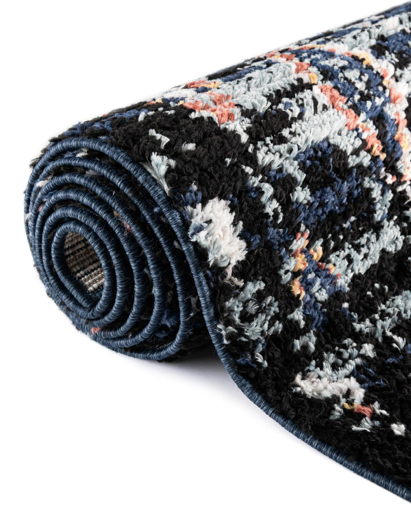 Tangier Treasures Collection Area Rug - Casablanca Rectangle Navy Blue lifestyle 23