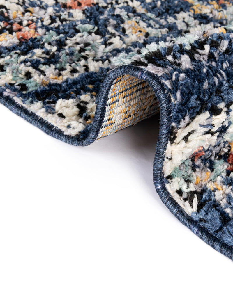 Tangier Treasures Collection Area Rug - Marrakech Rectangle Navy Blue lifestyle 30