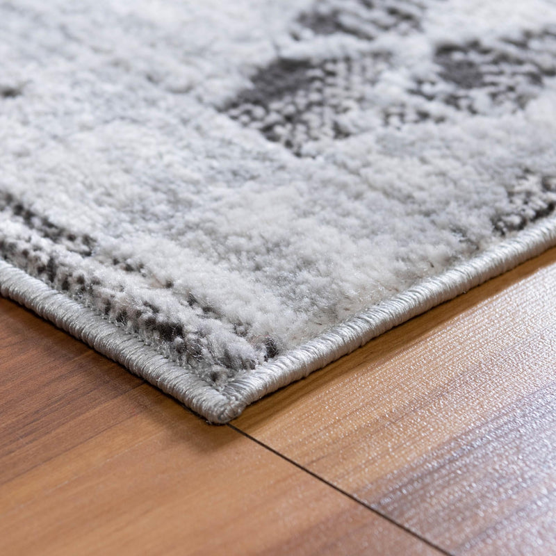 Dresden Elegance Collection Area Rug - Zittau Rectangle Gray lifestyle 13