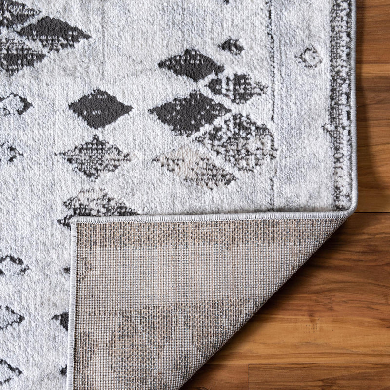 Dresden Elegance Collection Area Rug - Zittau Rectangle Gray lifestyle 16