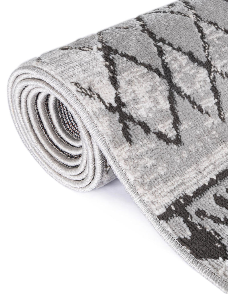 Dresden Elegance Collection Area Rug - Zittau Rectangle Gray lifestyle 34