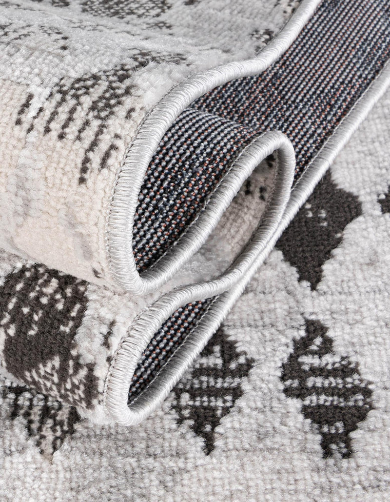 Dresden Elegance Collection Area Rug - Zittau Rectangle Gray lifestyle 36