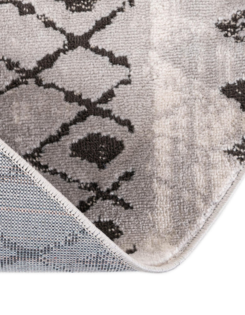 Dresden Elegance Collection Area Rug - Zittau Round Gray lifestyle 78