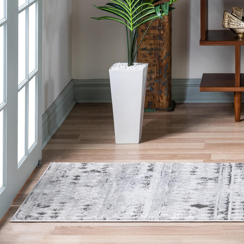 Dresden Elegance Collection Area Rug - Zittau Runner Gray lifestyle 58