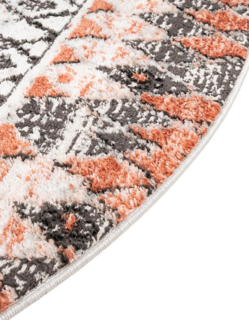 Dresden Elegance Collection Area Rug - Zittau Round Salmon lifestyle 78