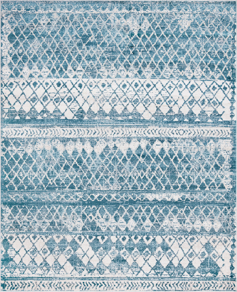 Dresden Elegance Collection Area Rug - Zittau Rectangle Blue lifestyle 2