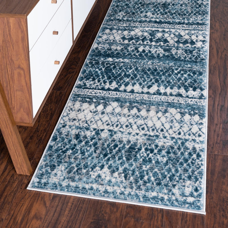 Dresden Elegance Collection Area Rug - Zittau Runner Blue lifestyle 45