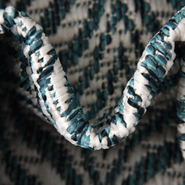 Garden Lattice Oasis Collection Area Rug - Terrace Runner Teal lifestyle 20