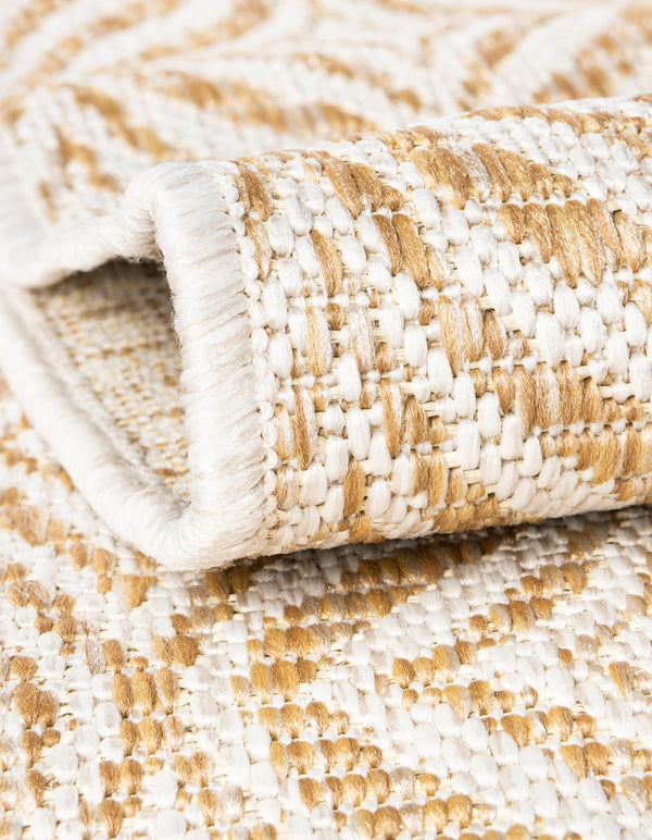Garden Lattice Oasis Collection Area Rug - Terrace Runner Taupe lifestyle 9