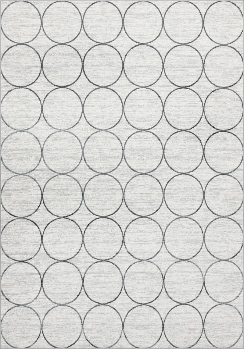 Garden Maze Retreat Collection Area Rug - Ivyhaven Rectangle White lifestyle 4