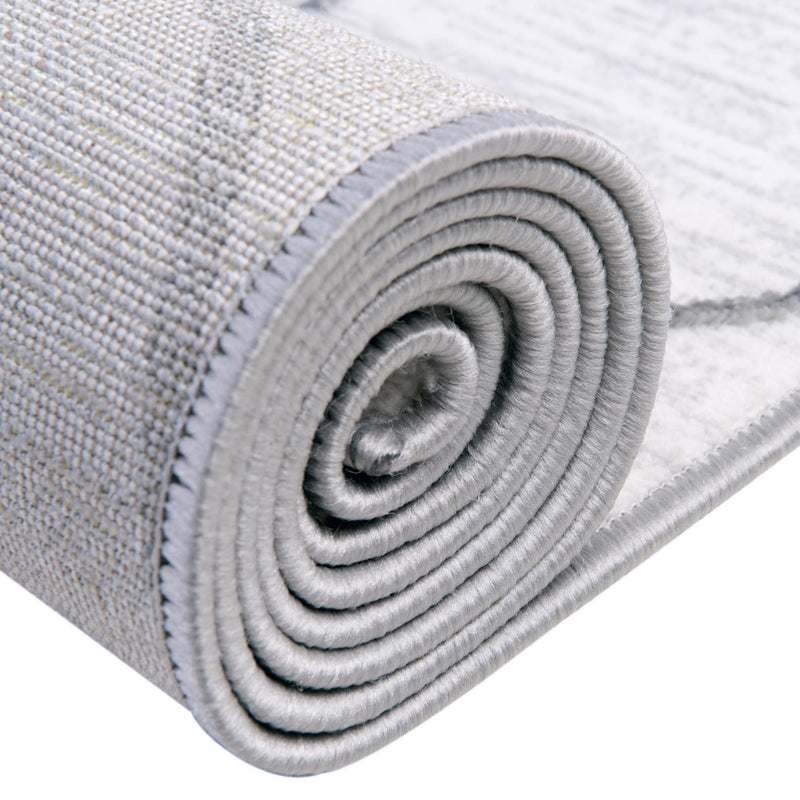 Garden Maze Retreat Collection Area Rug - Ivyhaven Rectangle White lifestyle 34