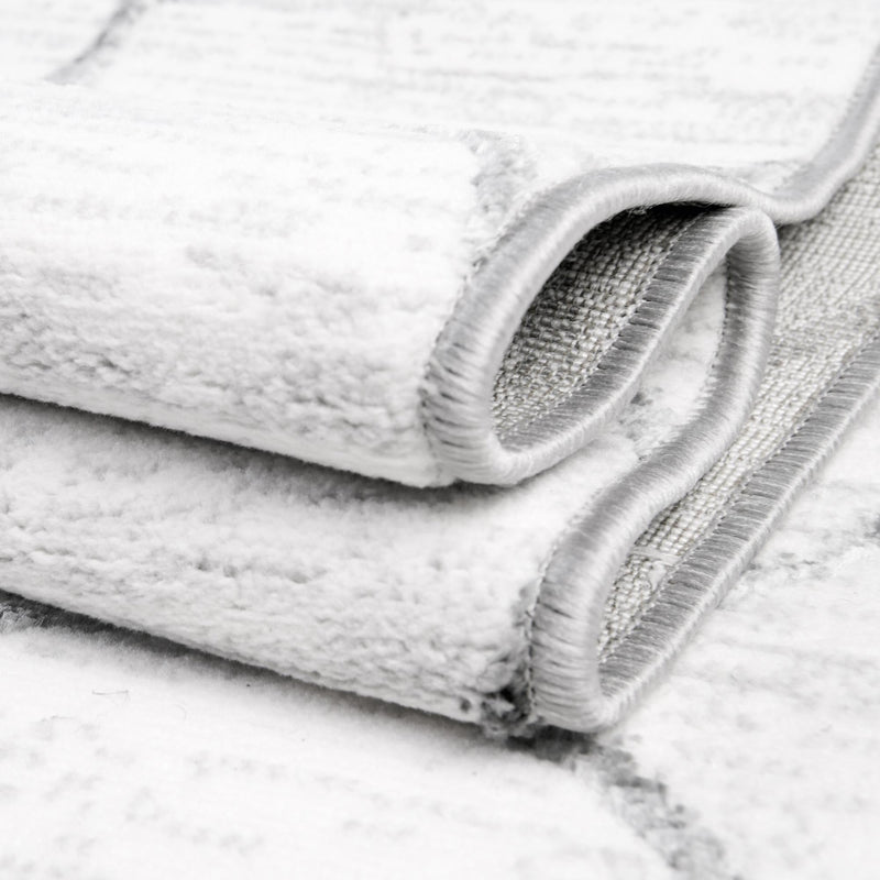 Garden Maze Retreat Collection Area Rug - Ivyhaven Rectangle White lifestyle 37