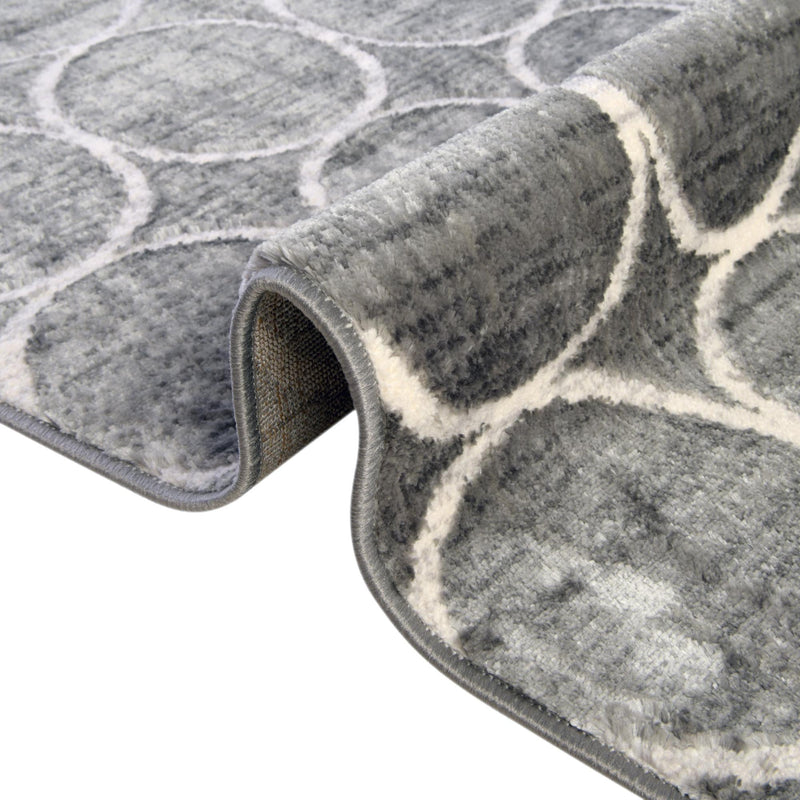 Garden Maze Retreat Collection Area Rug - Ivyhaven Rectangle Gray lifestyle 30