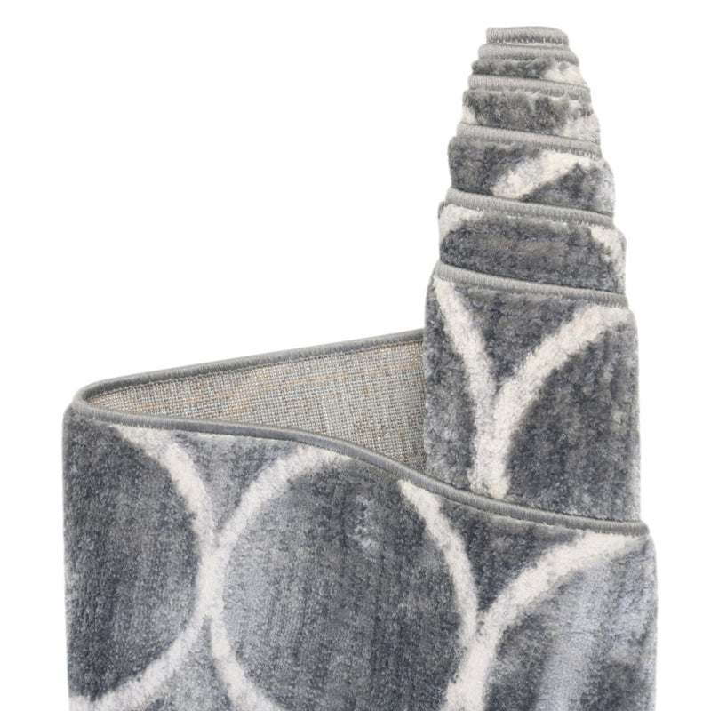 Garden Maze Retreat Collection Area Rug - Ivyhaven Rectangle Gray lifestyle 32