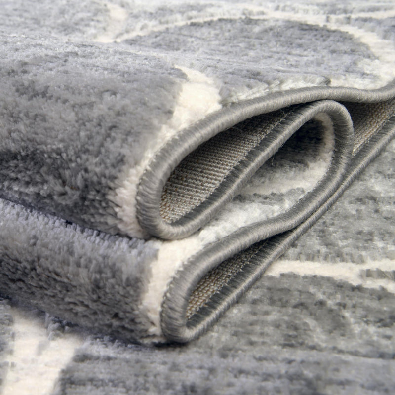 Garden Maze Retreat Collection Area Rug - Ivyhaven Rectangle Gray lifestyle 38