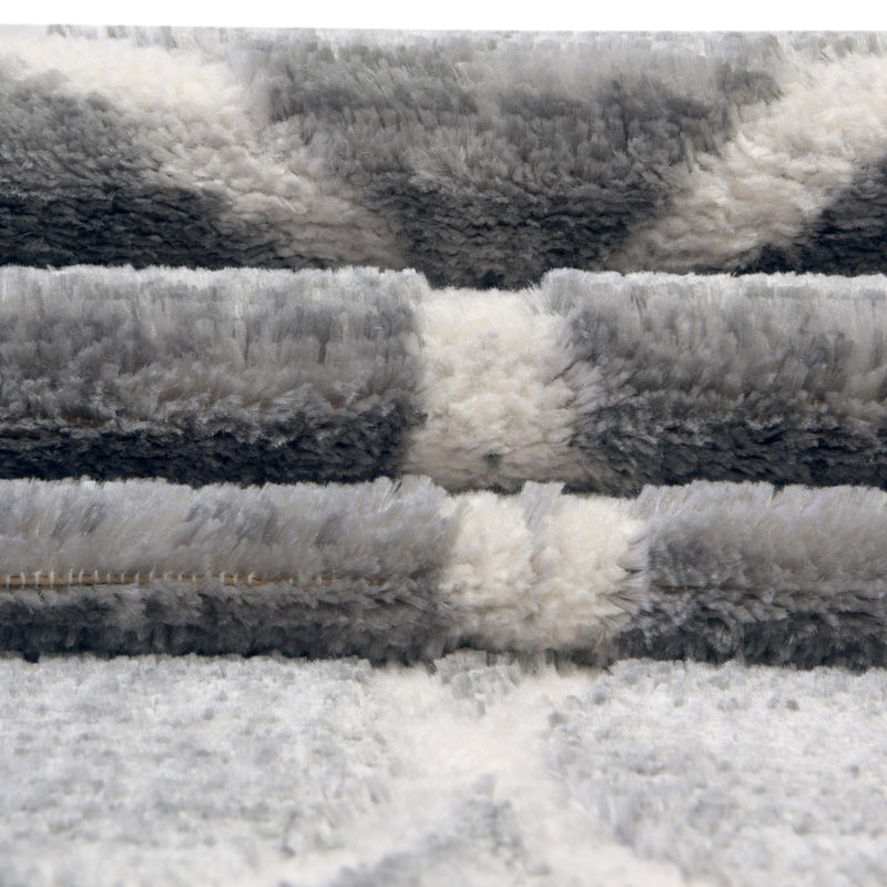 Garden Maze Retreat Collection Area Rug - Ivyhaven Rectangle Gray lifestyle 40