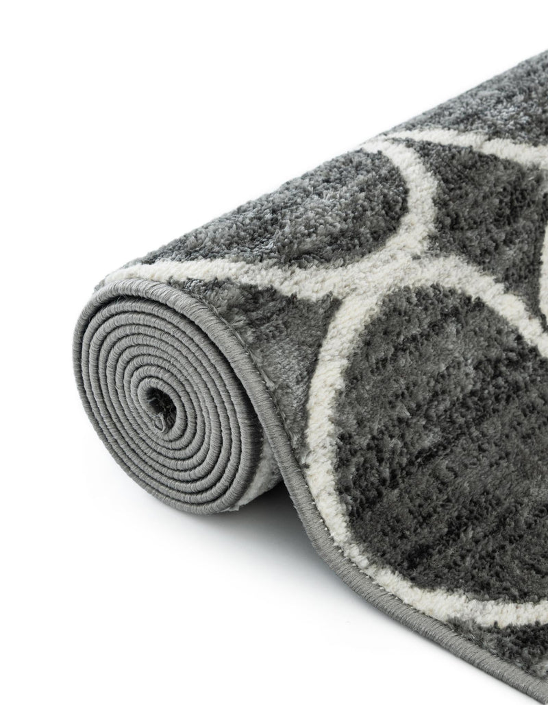 Garden Maze Retreat Collection Area Rug - Ivyhaven Rectangle Gray lifestyle 48