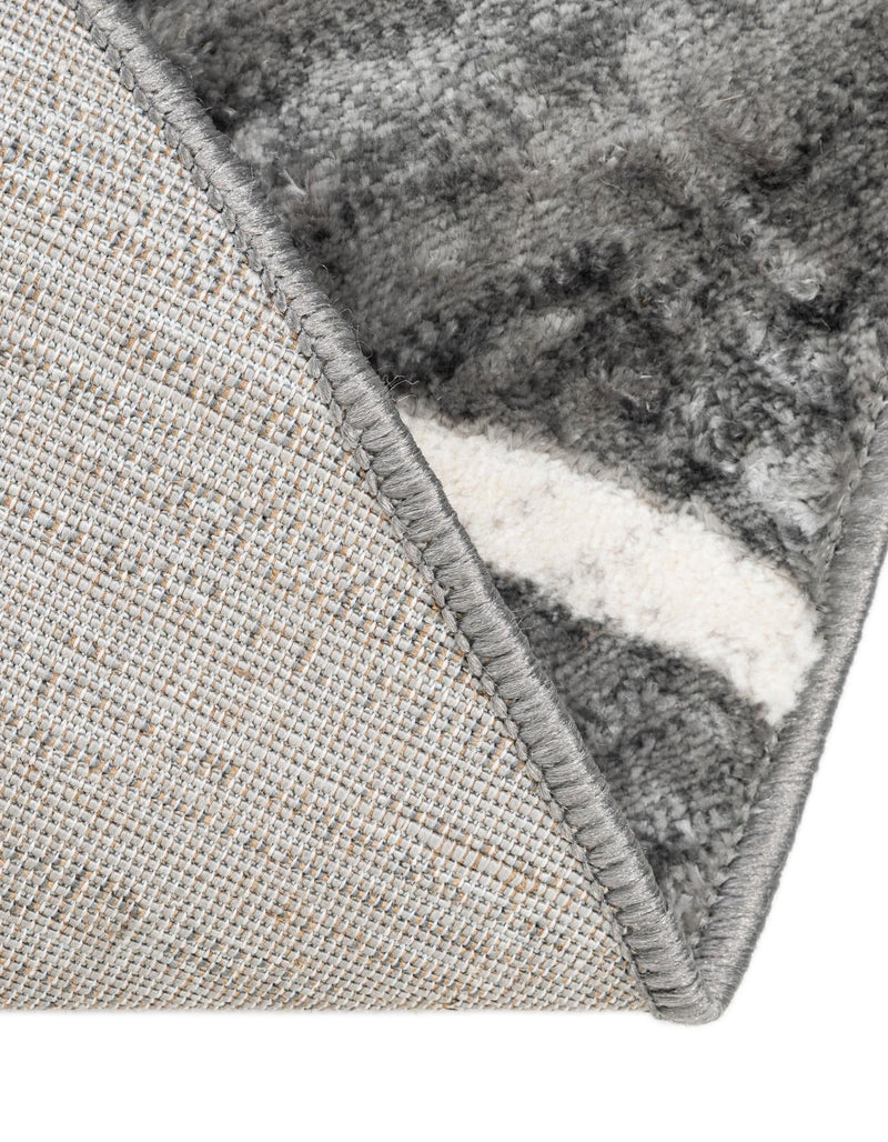Garden Maze Retreat Collection Area Rug - Ivyhaven Round Gray lifestyle 103