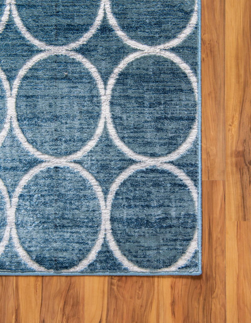 Garden Maze Retreat Collection Area Rug - Ivyhaven Rectangle Blue lifestyle 25