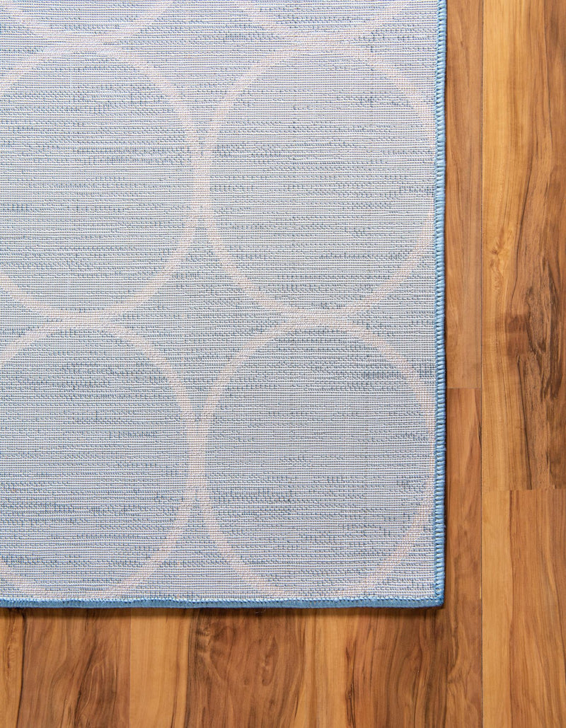 Garden Maze Retreat Collection Area Rug - Ivyhaven Rectangle Blue lifestyle 28