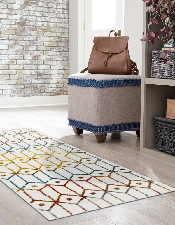 Garden Maze Retreat Collection Area Rug - Mazeview Runner Multi lifestyle 61