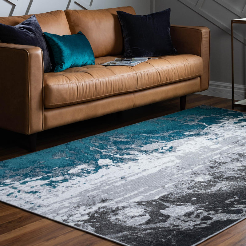 Seville Elegance Collection Area Rug - Granada Rectangle Gray lifestyle 3