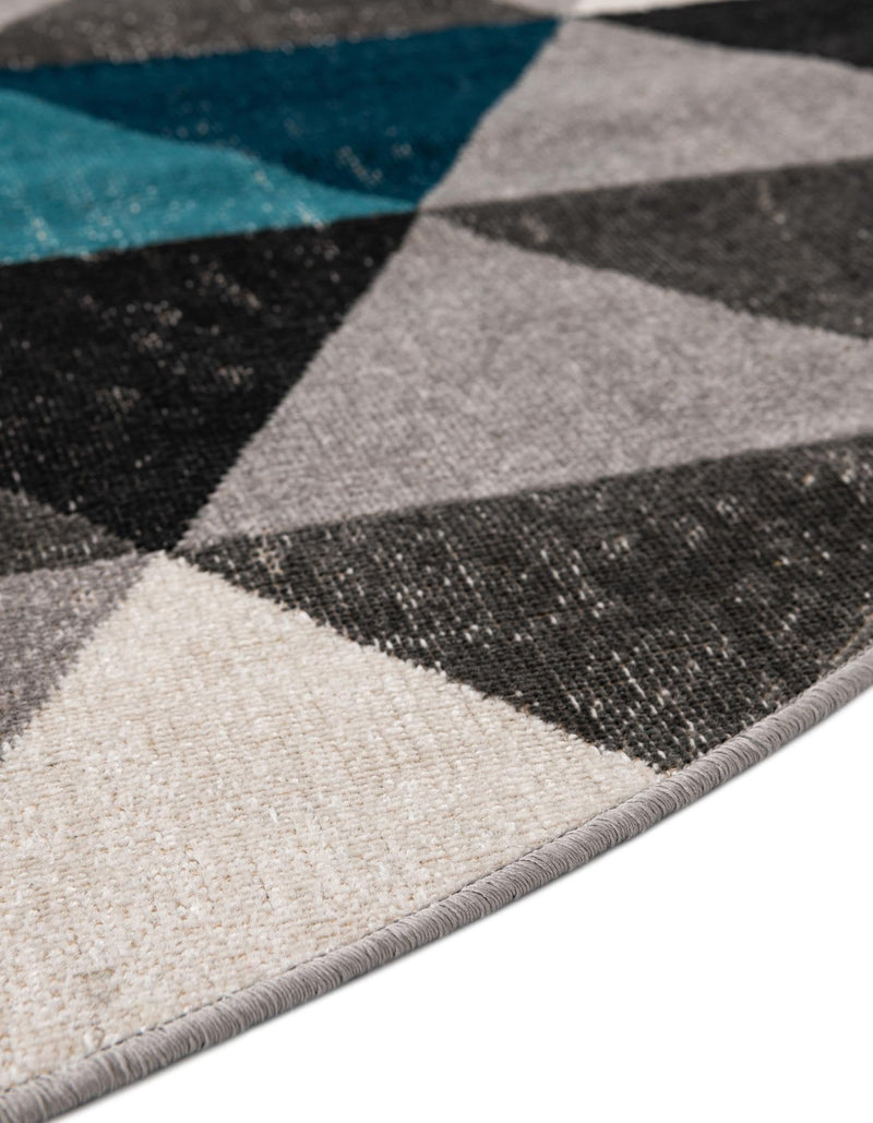 Seville Elegance Collection Area Rug - Malaga Round Gray lifestyle 52