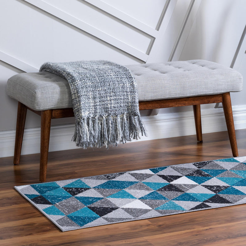 Seville Elegance Collection Area Rug - Malaga Runner Gray lifestyle 32