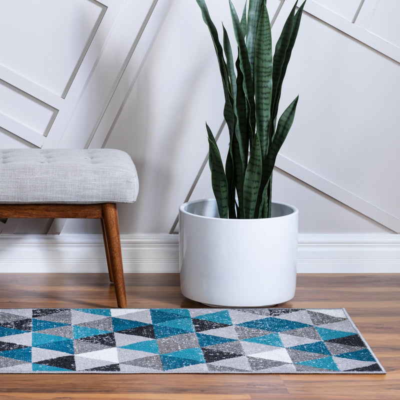Seville Elegance Collection Area Rug - Malaga Runner Gray lifestyle 35