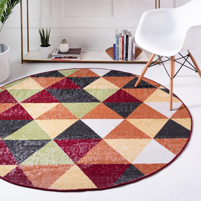 Seville Elegance Collection Area Rug - Malaga Round Multi lifestyle 33