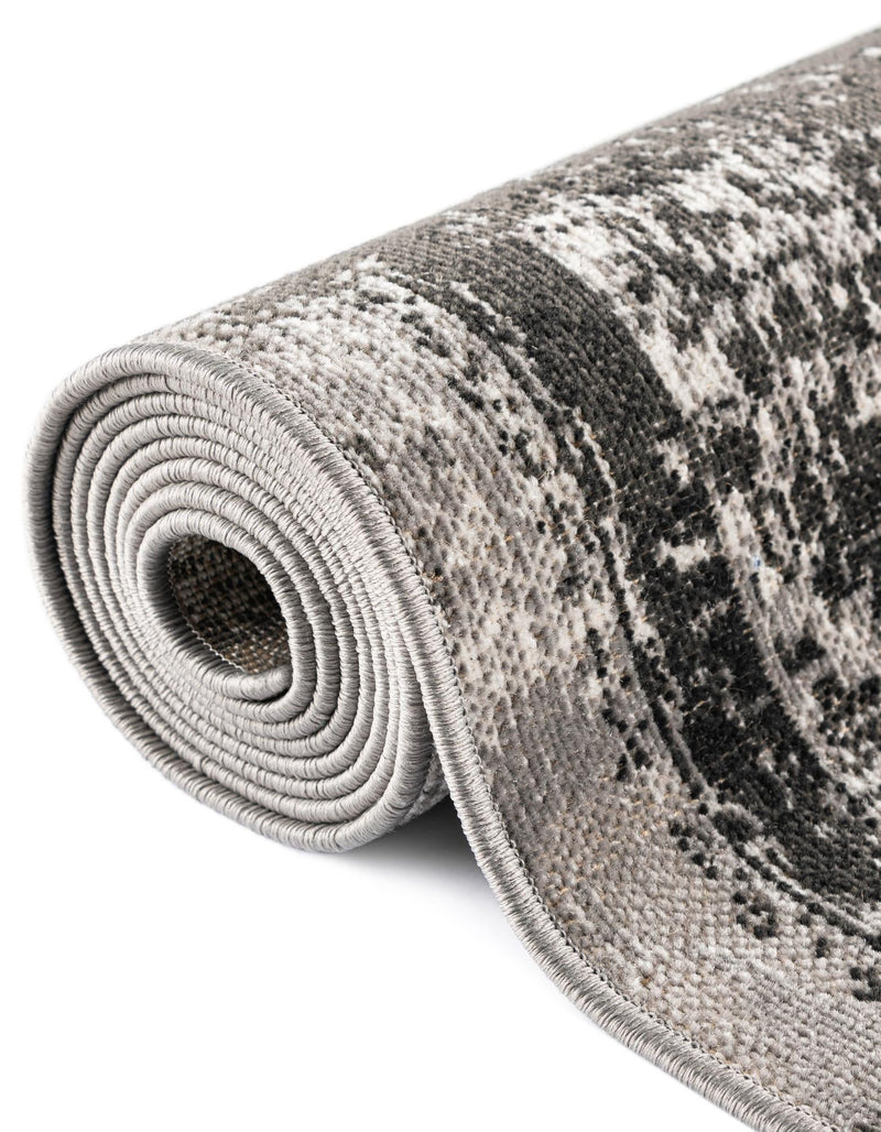 Geneva Terrace Collection Area Rug - Vevey Rectangle Gray lifestyle 28