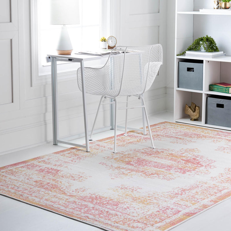 Geneva Terrace Collection Area Rug - Vevey Rectangle Ivory lifestyle 3