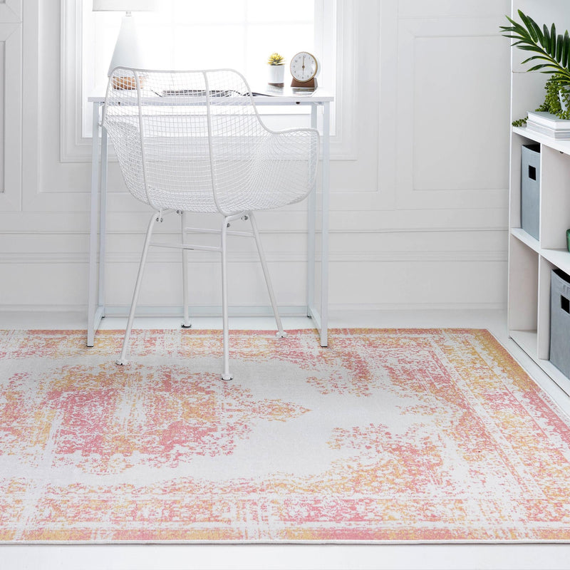 Geneva Terrace Collection Area Rug - Vevey Rectangle Ivory lifestyle 7
