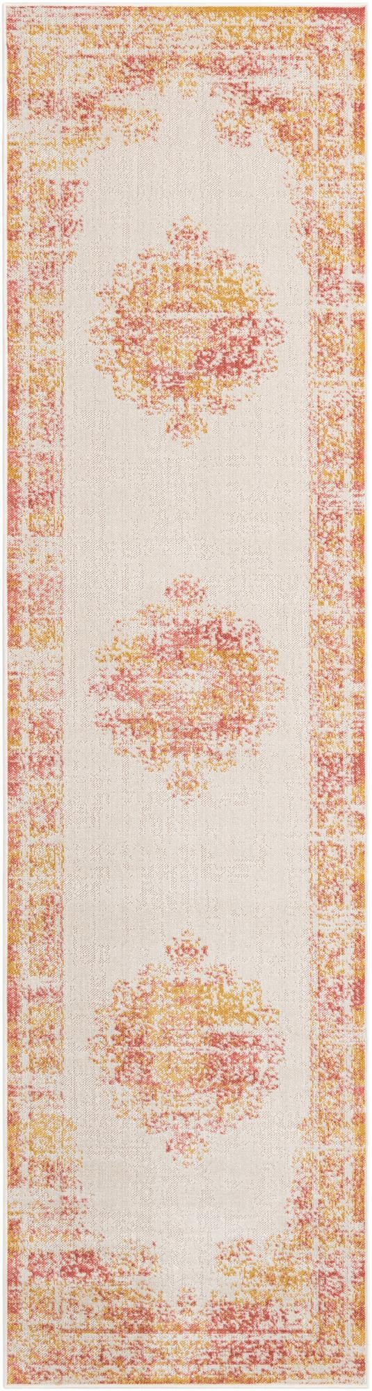 Geneva Terrace Collection Area Rug - Vevey Runner Ivory lifestyle 25