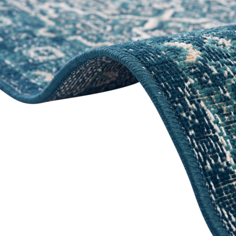 Geneva Terrace Collection Area Rug - Nyon Rectangle Blue lifestyle 30