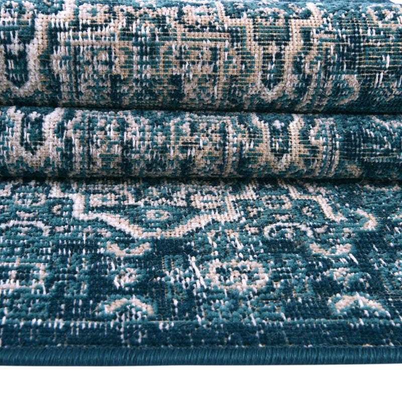 Geneva Terrace Collection Area Rug - Nyon Rectangle Blue lifestyle 42