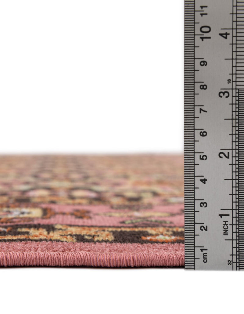 Geneva Terrace Collection Area Rug - Nyon Rectangle Pink lifestyle 9