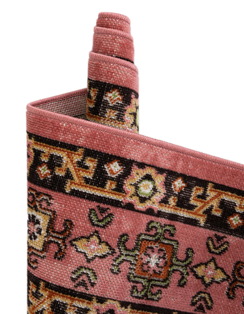 Geneva Terrace Collection Area Rug - Nyon Rectangle Pink lifestyle 21