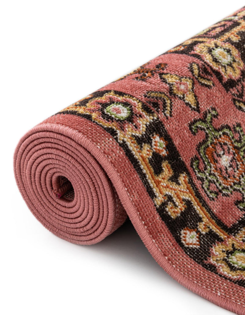 Geneva Terrace Collection Area Rug - Nyon Rectangle Pink lifestyle 23