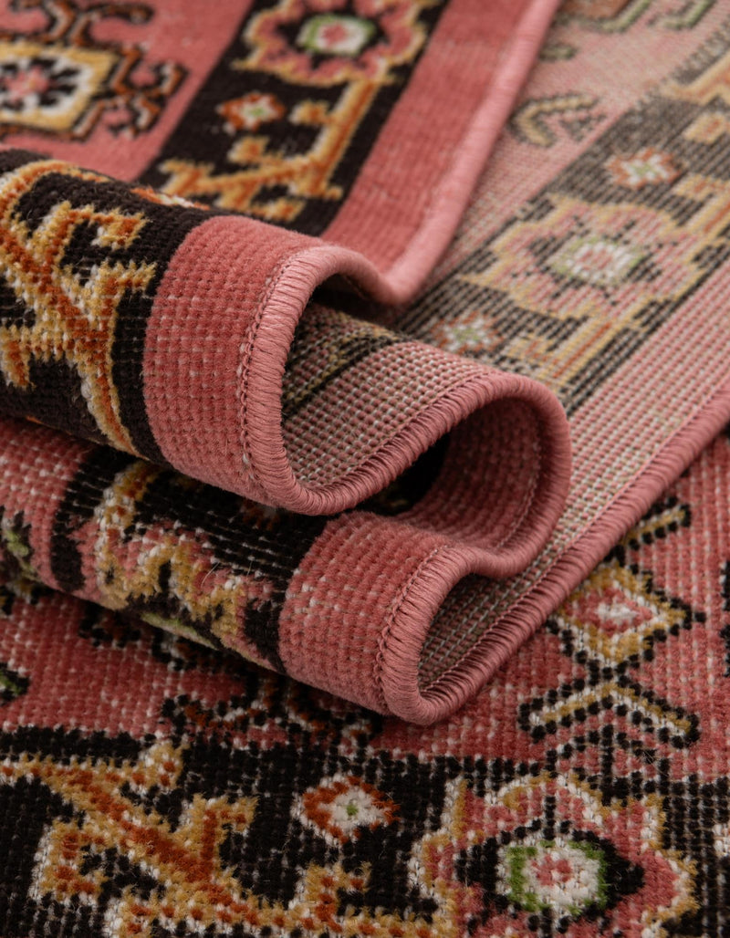 Geneva Terrace Collection Area Rug - Nyon Rectangle Pink lifestyle 25
