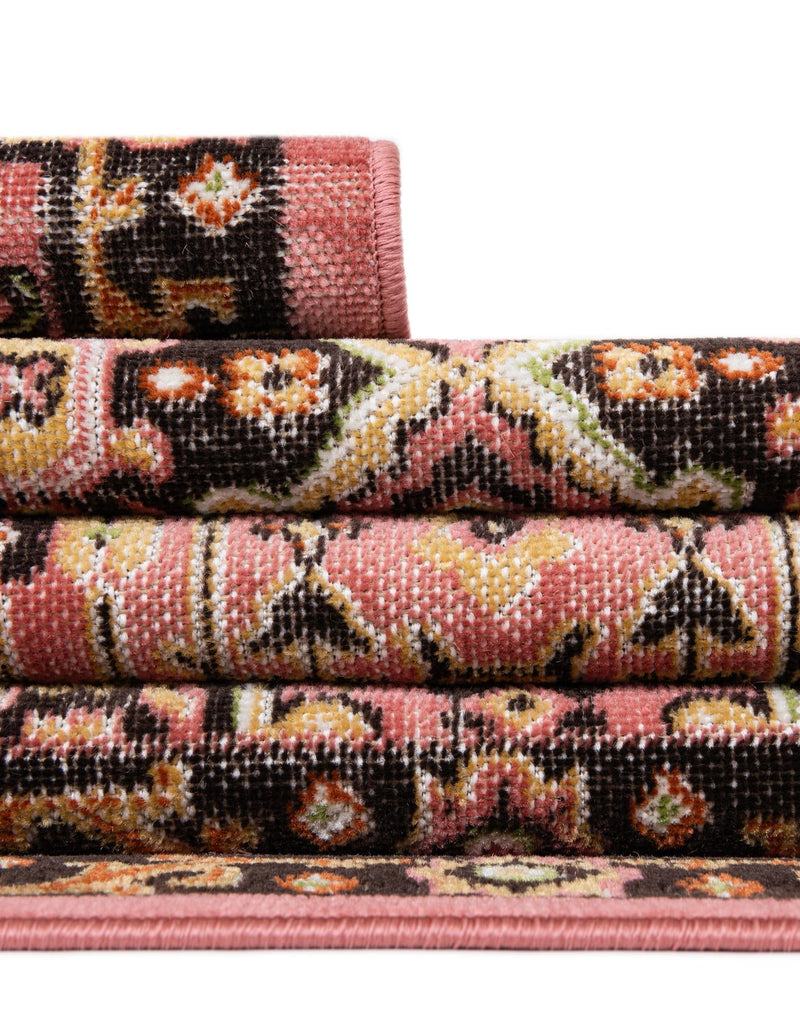 Geneva Terrace Collection Area Rug - Nyon Rectangle Pink lifestyle 27