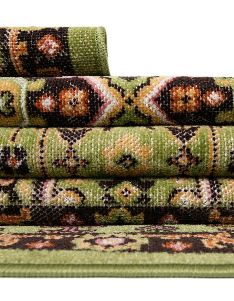 Geneva Terrace Collection Area Rug - Nyon Rectangle Green lifestyle 28